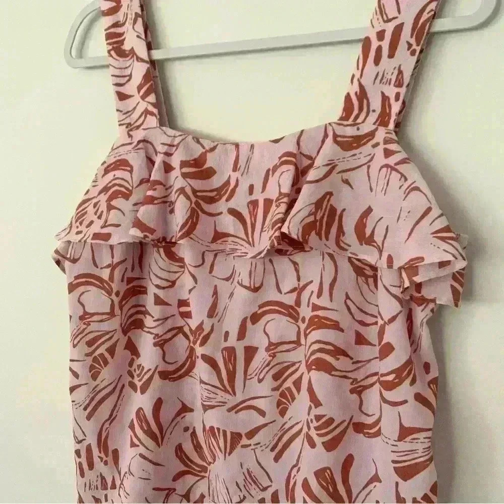 Nine West Women's Squareneck Ruffle Tank Size Medium - Picture 4 of 8